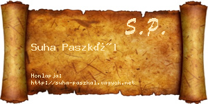 Suha Paszkál névjegykártya